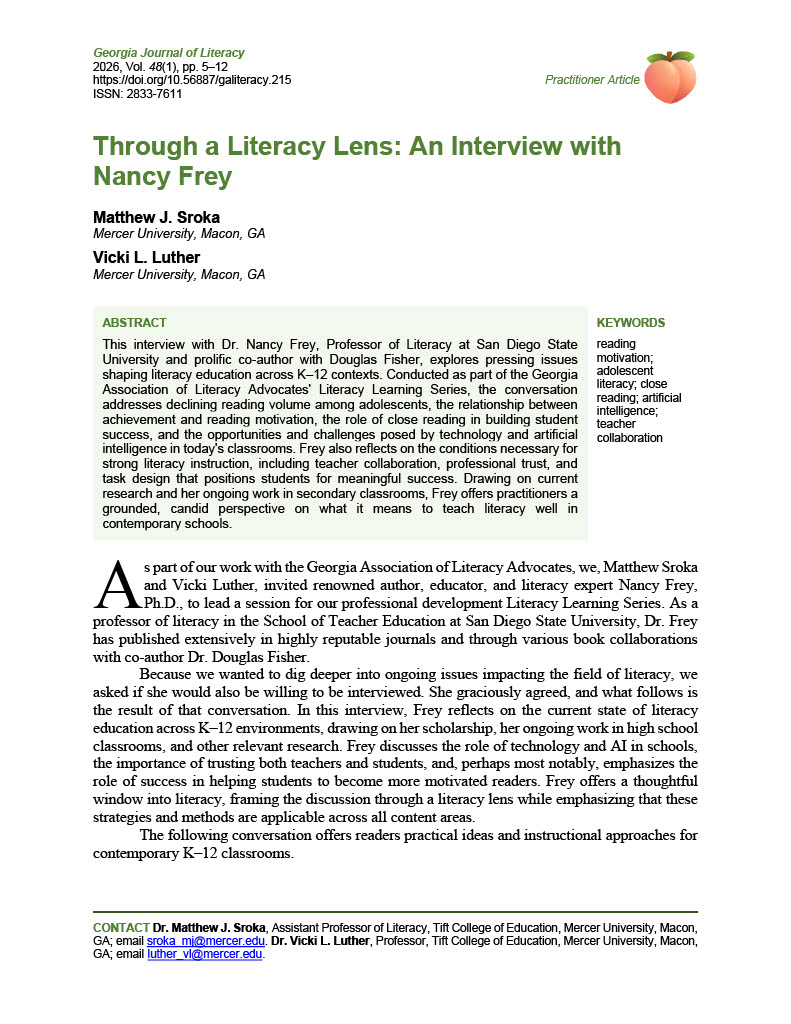 02 215 Interview with Nancy Frey (Sroka & Luther, 2026)