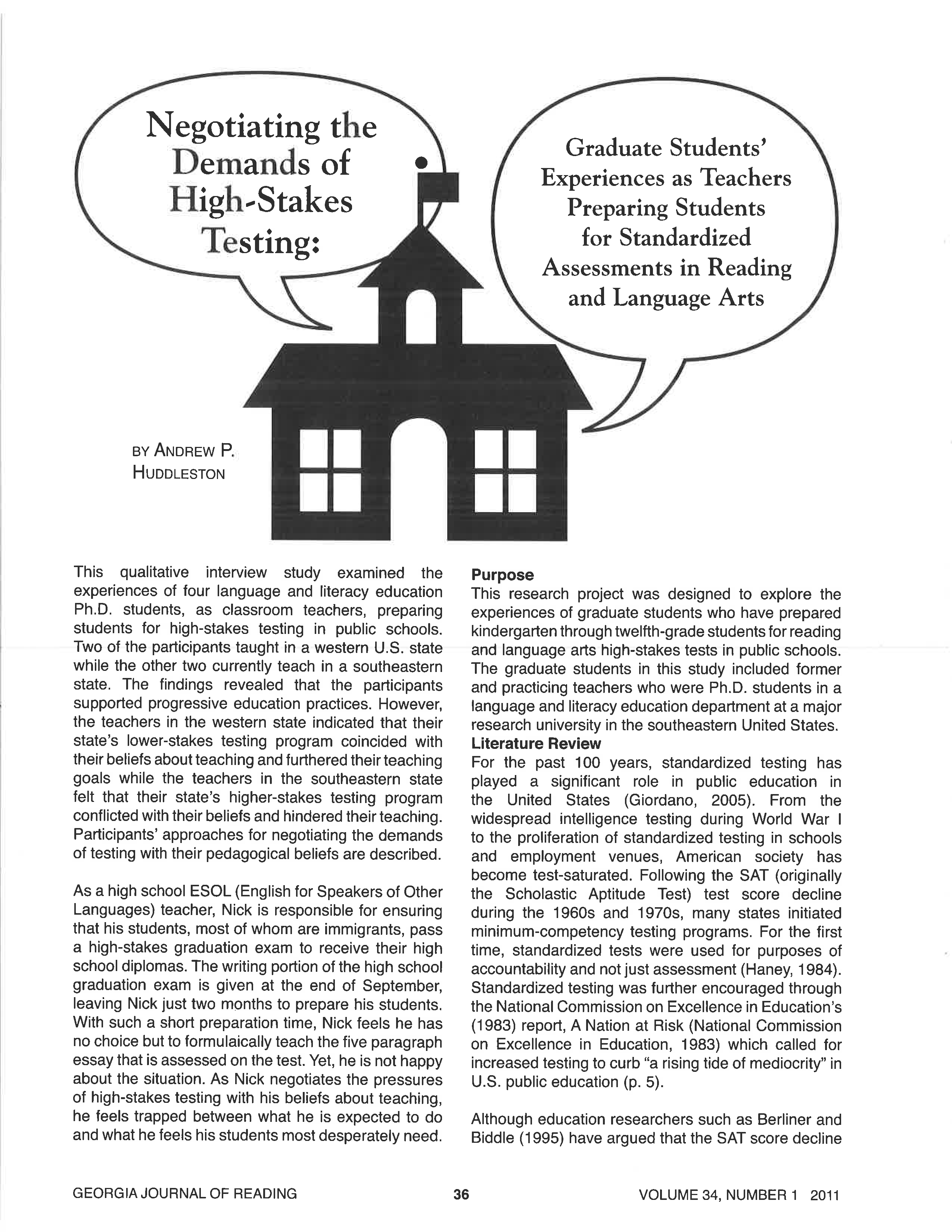 Negotiating the Demands of High-Stakes Testing